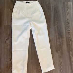 Lulu's White High-Waisted Trousers
